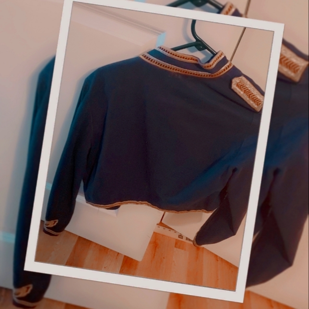 Military Style Designer Militia Vintage Themed Jacket